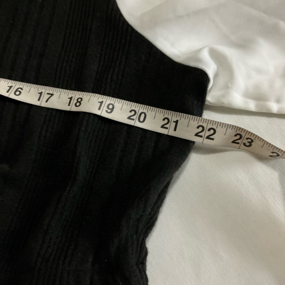 Curvzy Blusa 3XL Blanco Negro Cuello Peter Pan Nueva - Picture 6 of 10